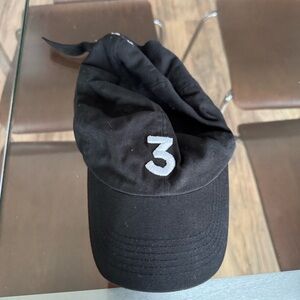 Classic Black Cap with Embroidered Number